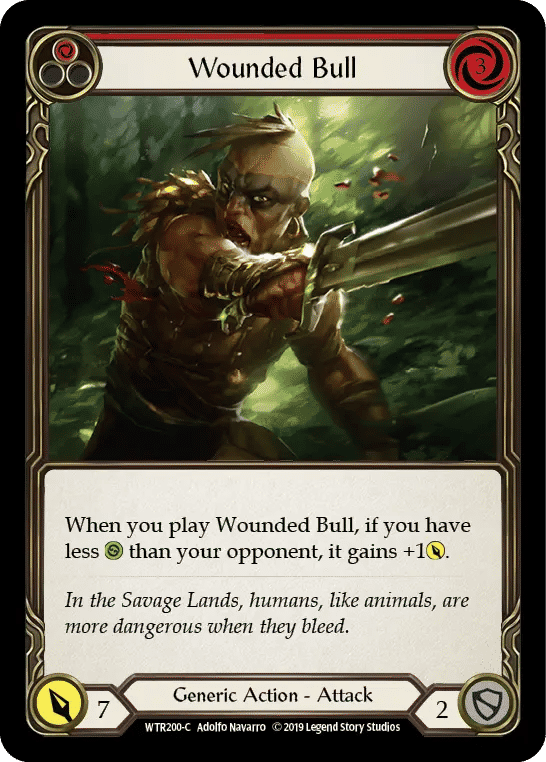 Wounded Bull (Red) — Welcome to Rathe — Flesh and Blood