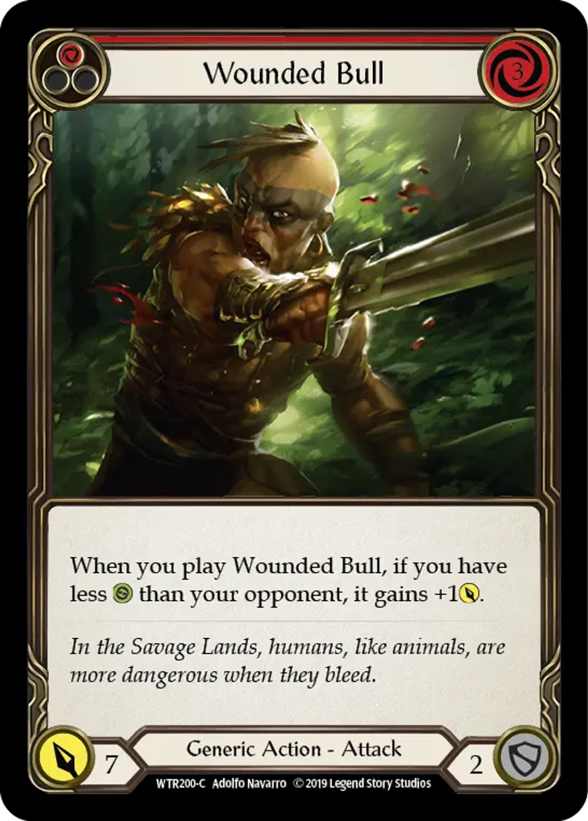Wounded Bull (Red) — Welcome to Rathe — Flesh and Blood