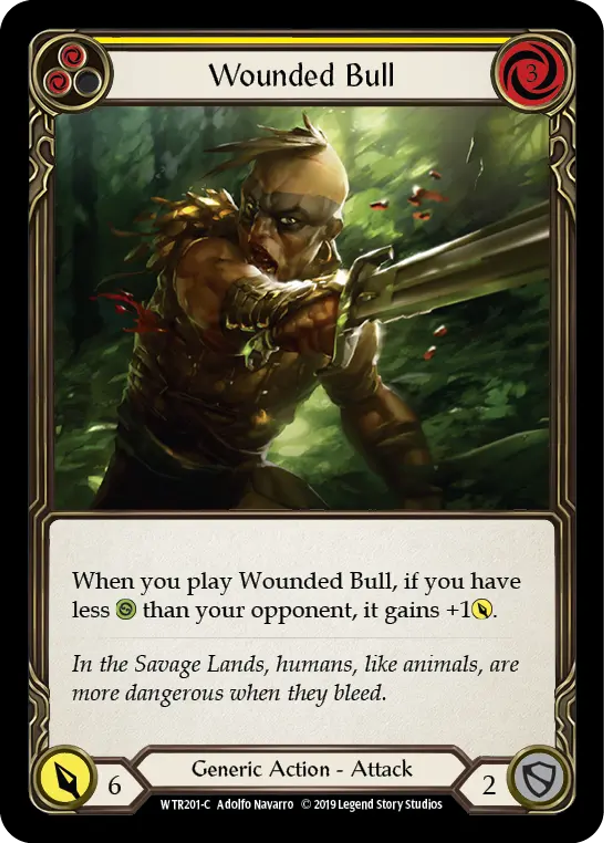Wounded Bull (Yellow) — Welcome to Rathe — Flesh and Blood