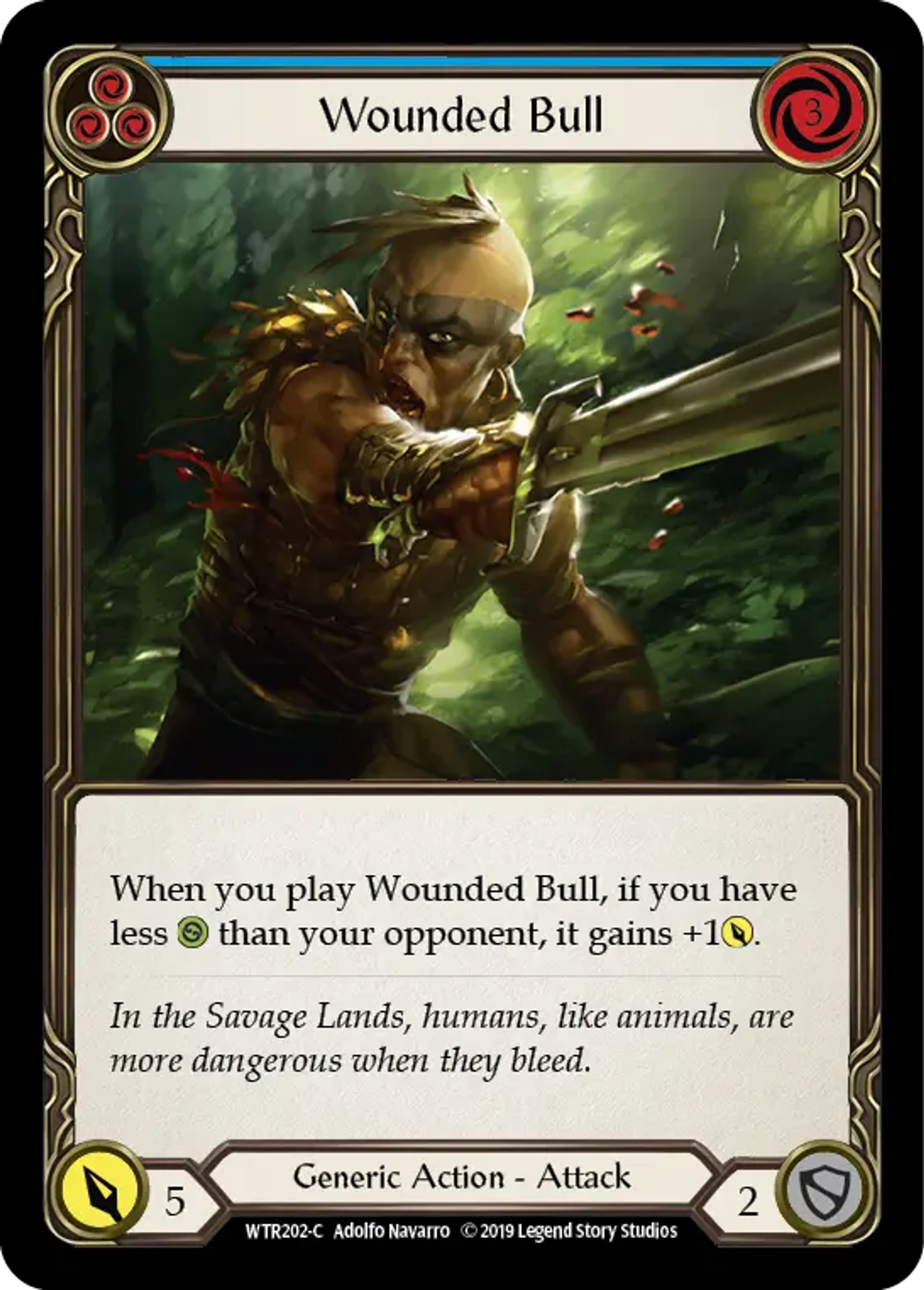 Wounded Bull (Blue) — Welcome to Rathe — Flesh and Blood