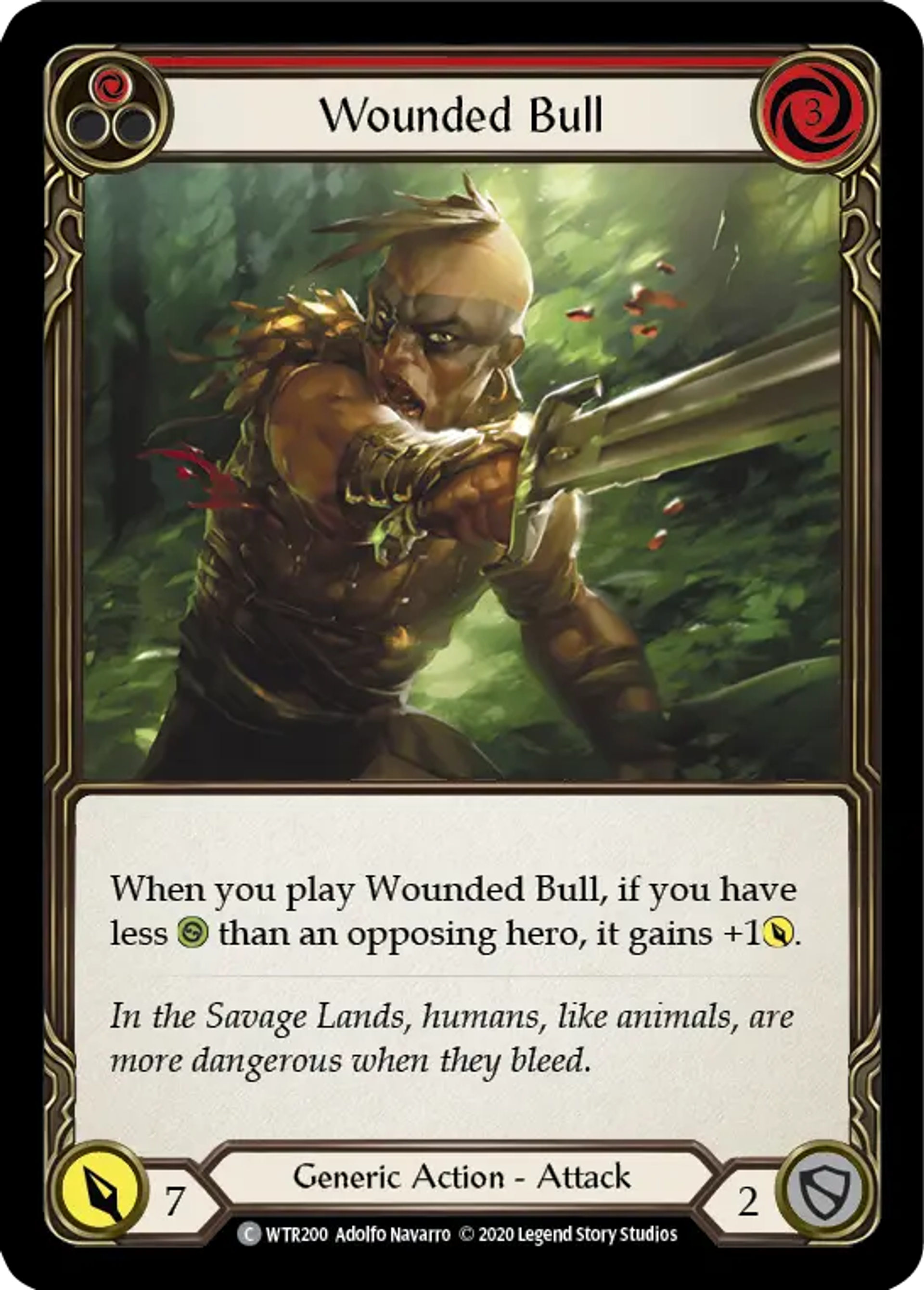 Wounded Bull (Red) — Welcome to Rathe - Unlimited — Flesh and Blood