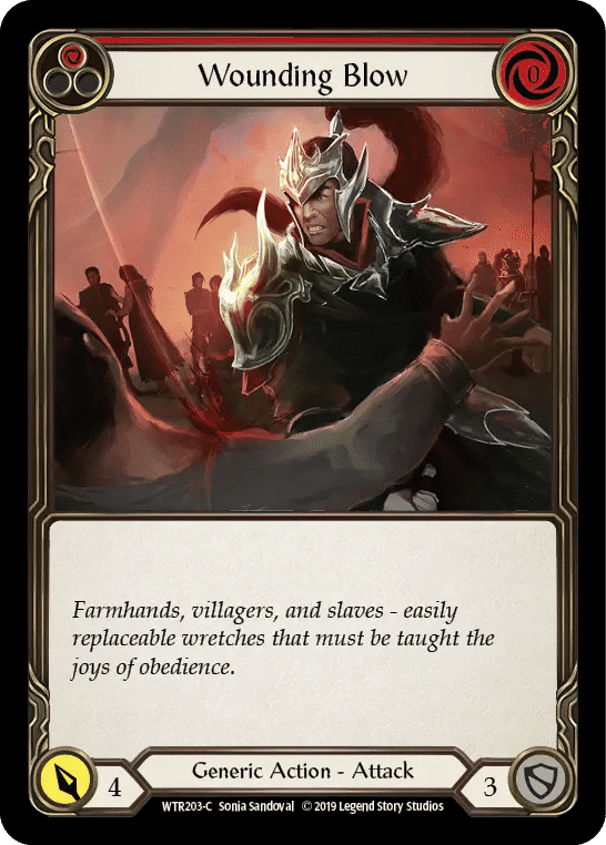 Wounding Blow (Red) — Welcome to Rathe — Flesh and Blood