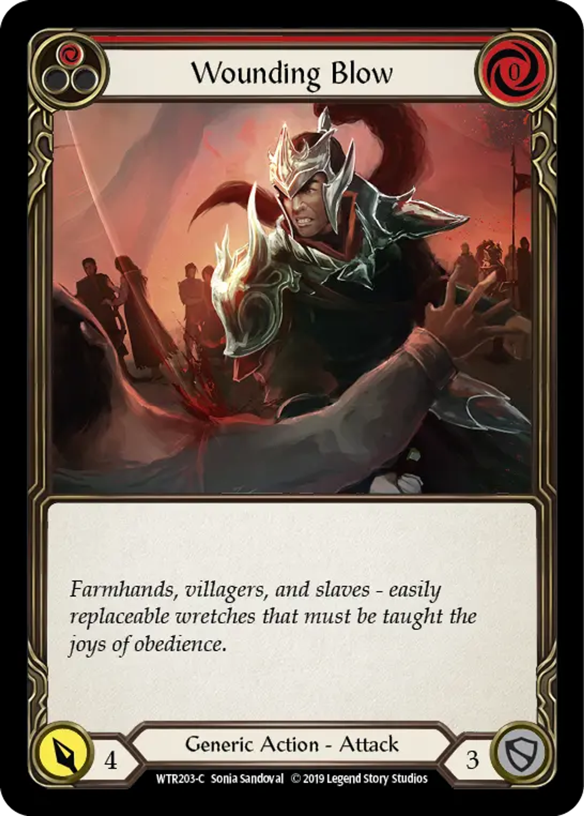Wounding Blow (Red) — Welcome to Rathe — Flesh and Blood