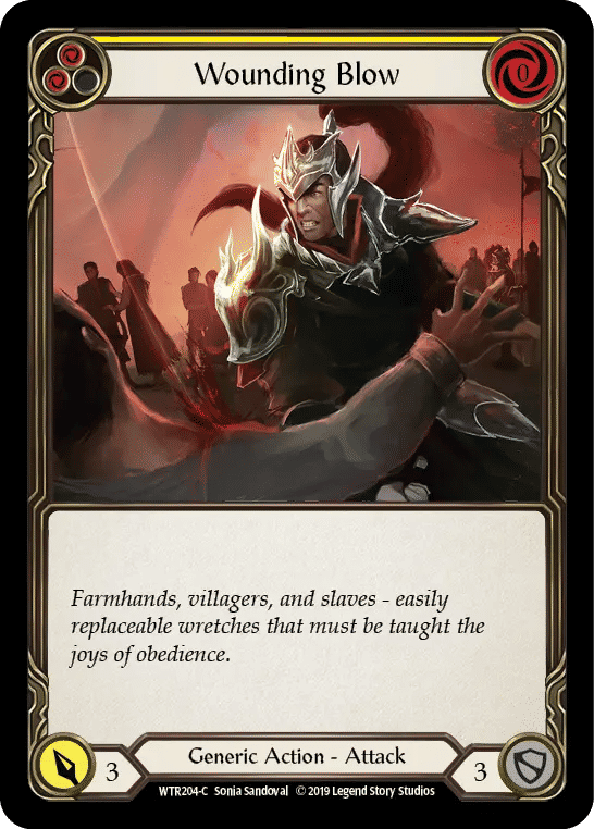 Wounding Blow (Yellow) — Welcome to Rathe — Flesh and Blood