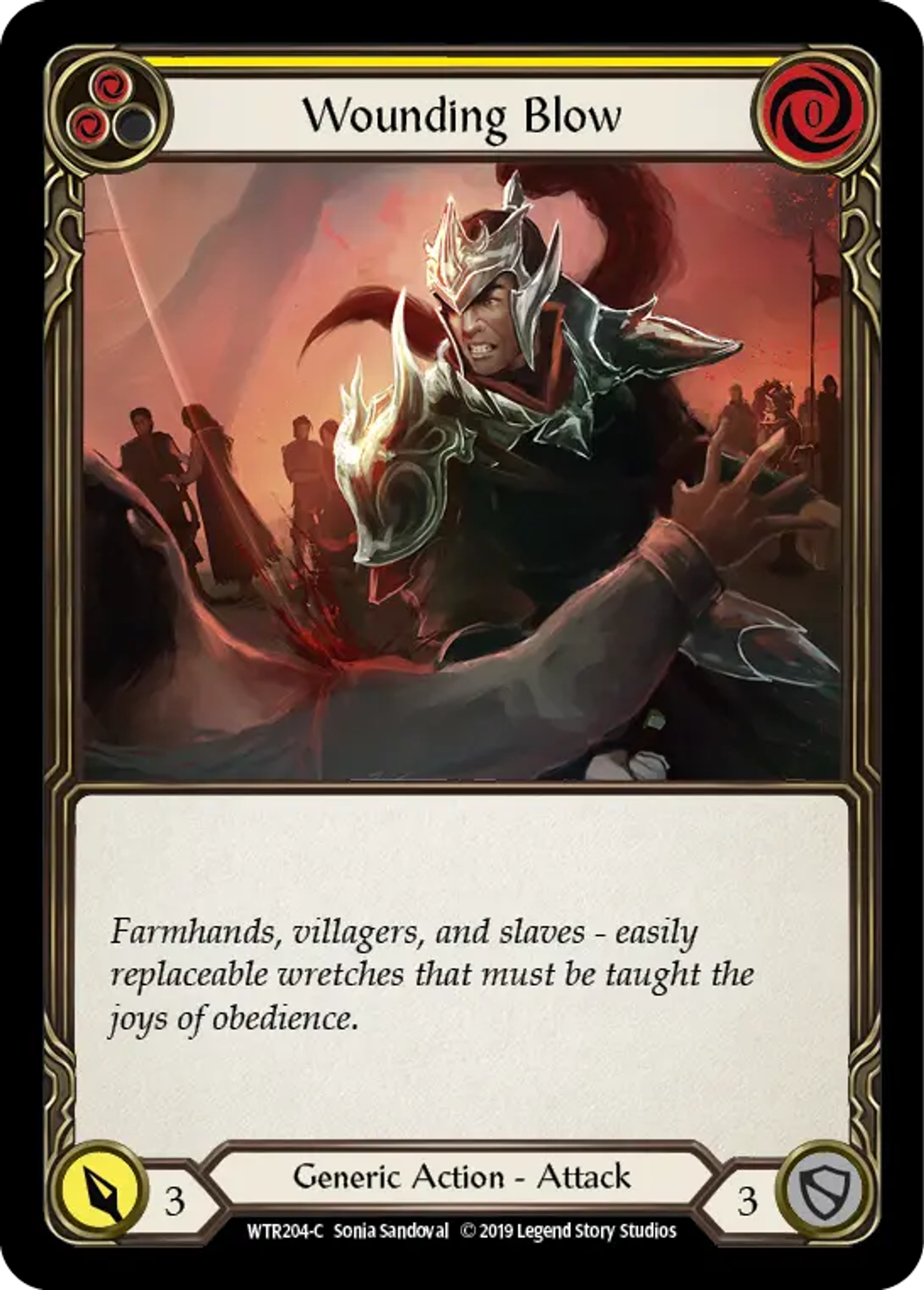 Wounding Blow (Yellow) — Welcome to Rathe — Flesh and Blood