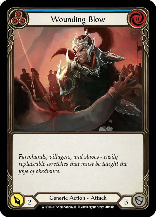 Wounding Blow (Blue) — Welcome to Rathe — Flesh and Blood