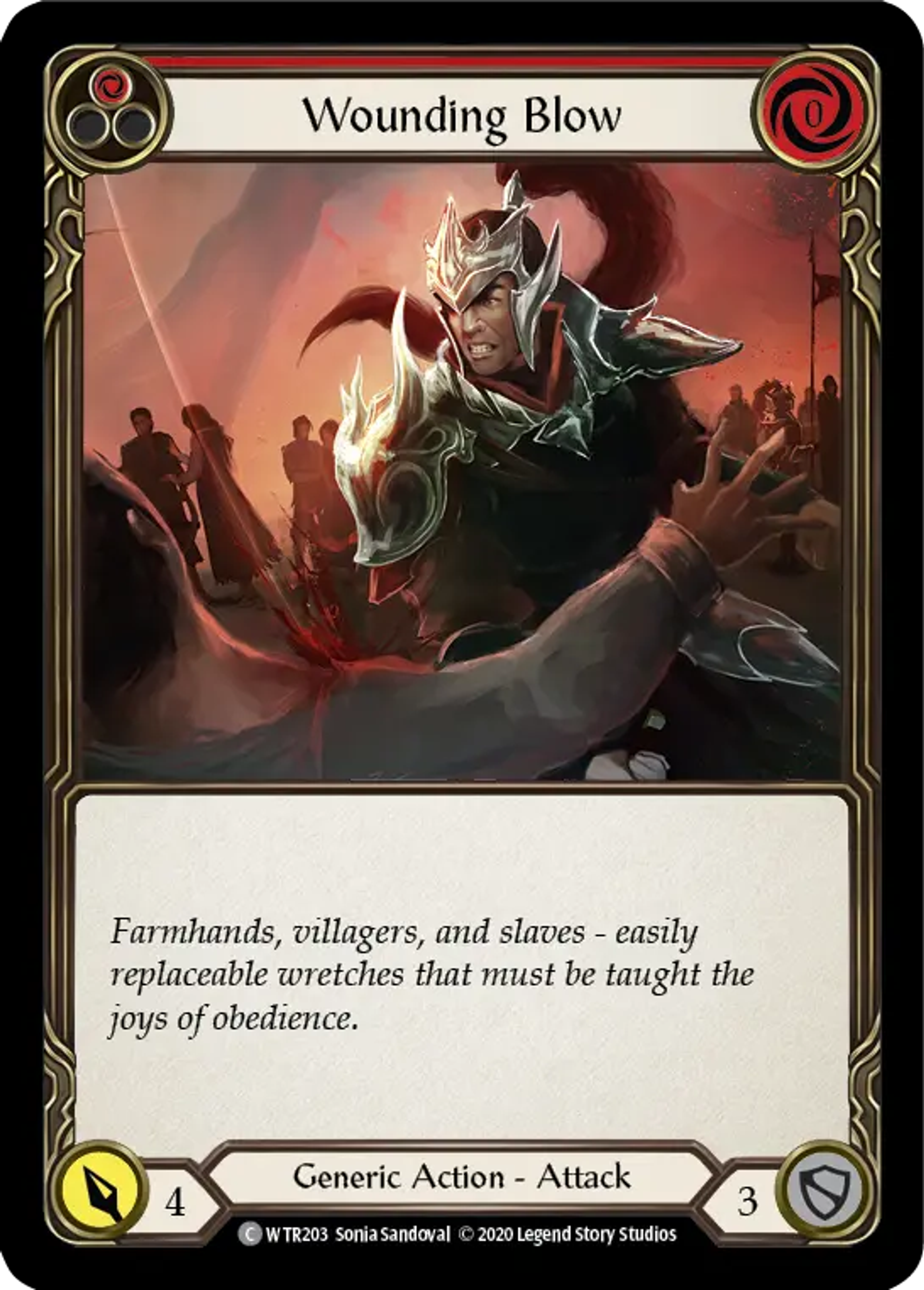 Wounding Blow (Red) — Welcome to Rathe - Unlimited — Flesh and Blood