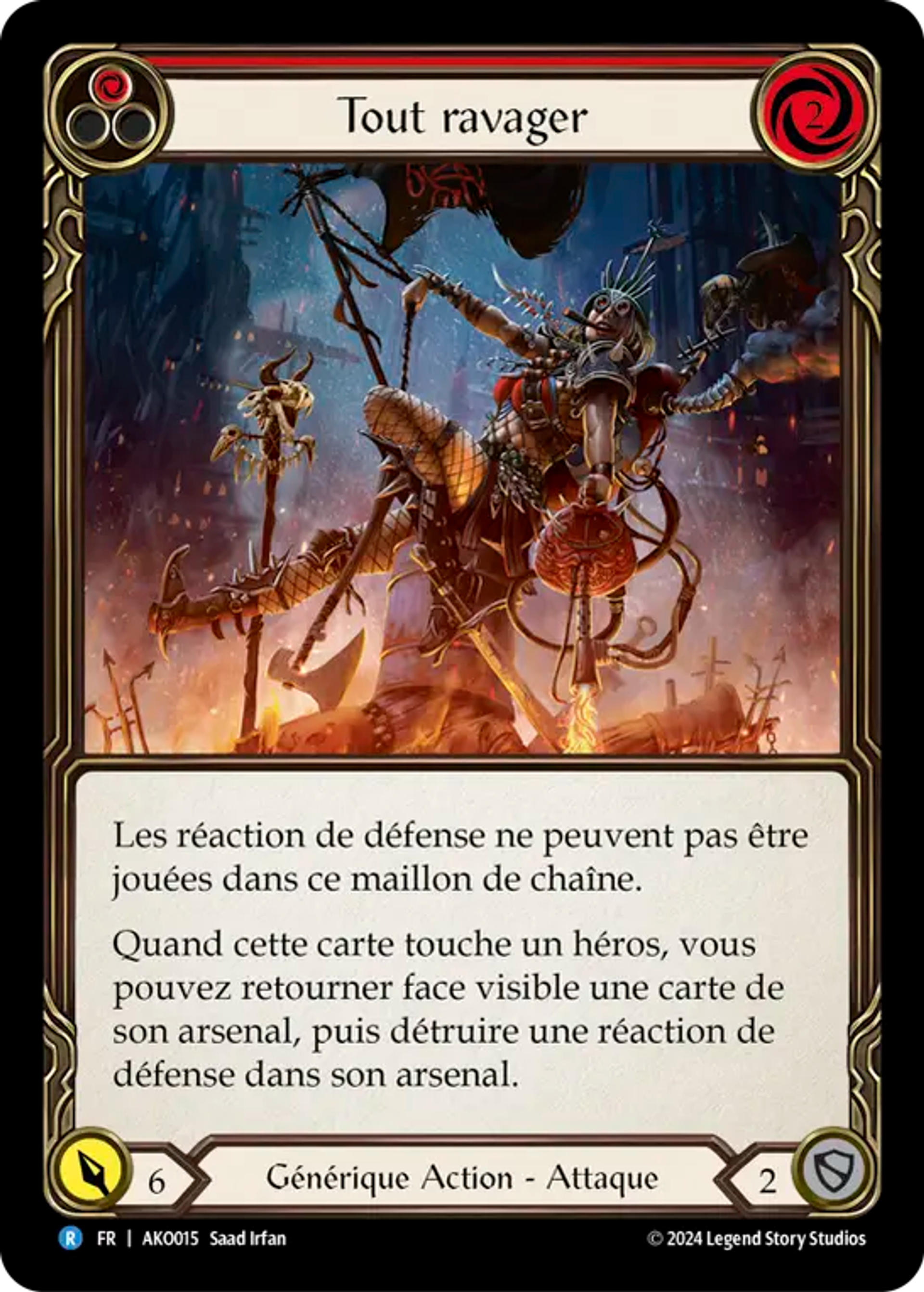 Tout ravager — Armory Deck - Kayo, Armed and Dangerous — Flesh and Blood