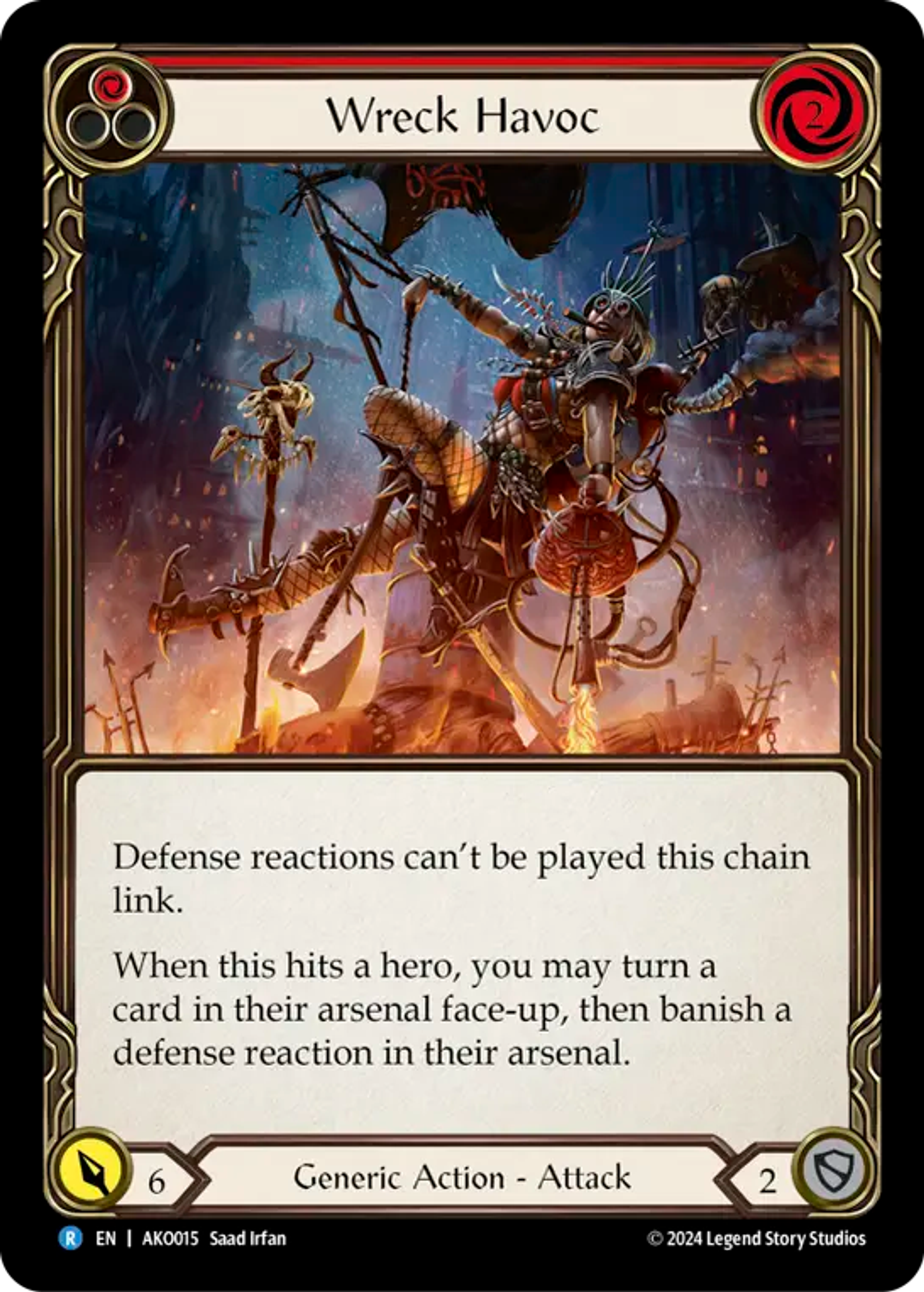 Wreck Havoc (Red) — Armory Deck - Kayo, Armed and Dangerous — Flesh and Blood