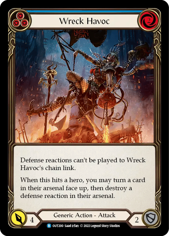 Wreck Havoc (Blue) — Outsiders — Flesh and Blood
