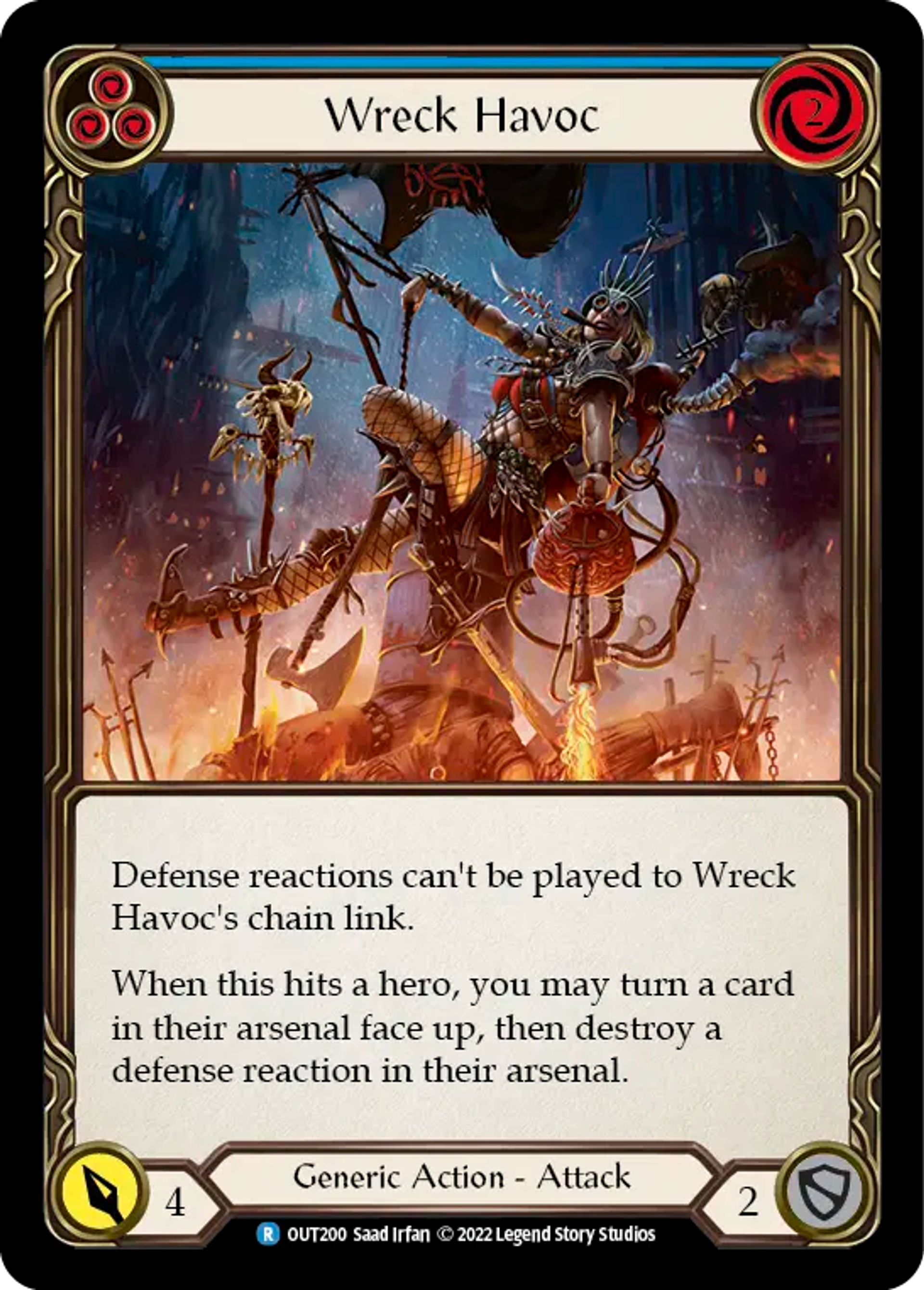 Wreck Havoc (Blue) — Outsiders — Flesh and Blood