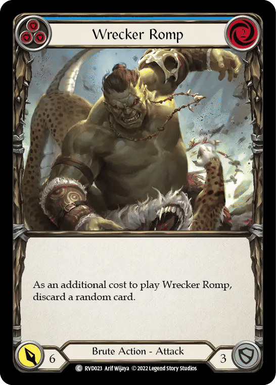 Wrecker Romp (Blue) — Classic Battles: Rhinar vs Dorinthea — Flesh and Blood