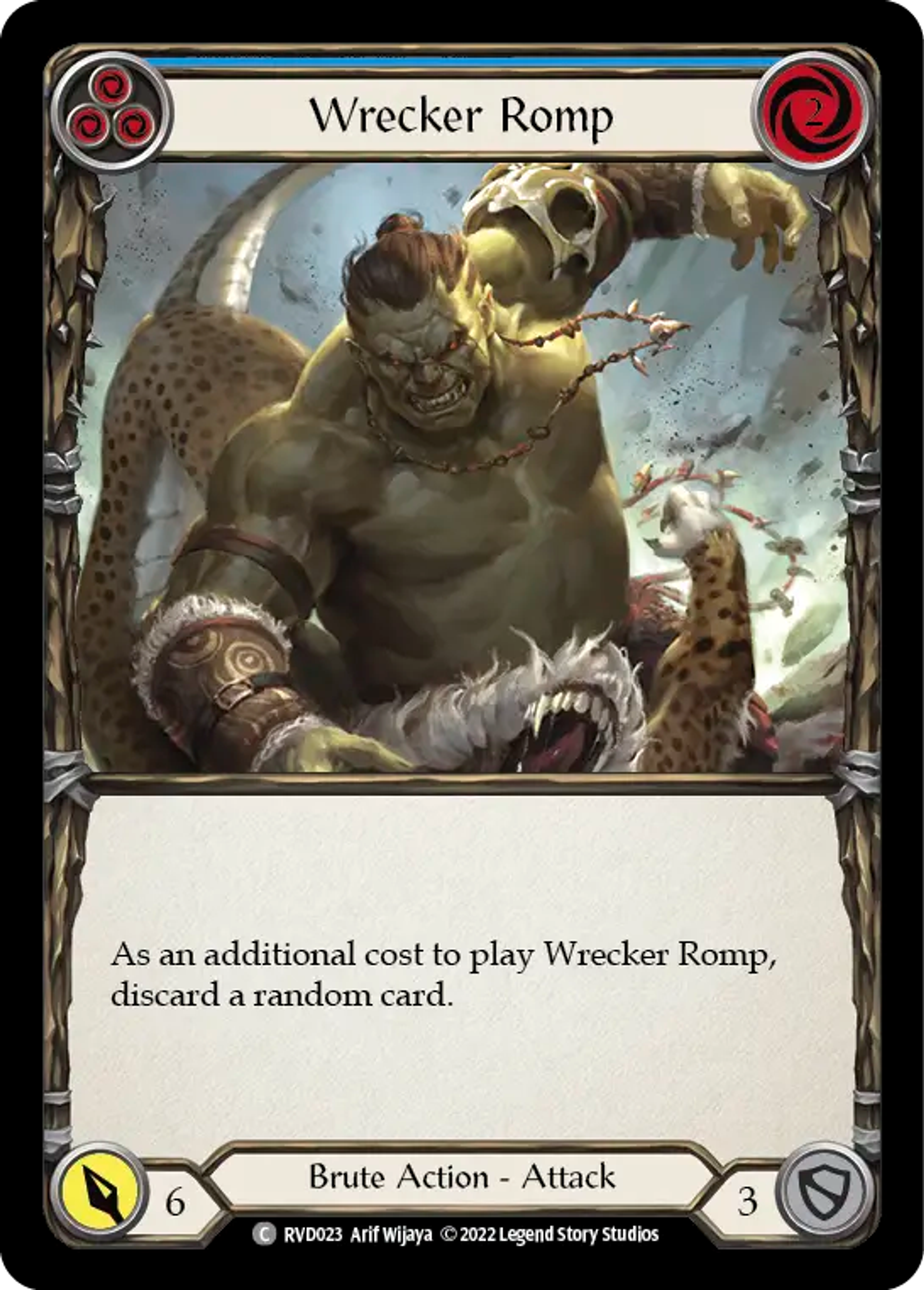 Wrecker Romp (Blue) — Classic Battles: Rhinar vs Dorinthea — Flesh and Blood