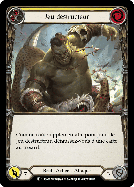 Jeu destructeur — Rhinar - Blitz Deck — Flesh and Blood