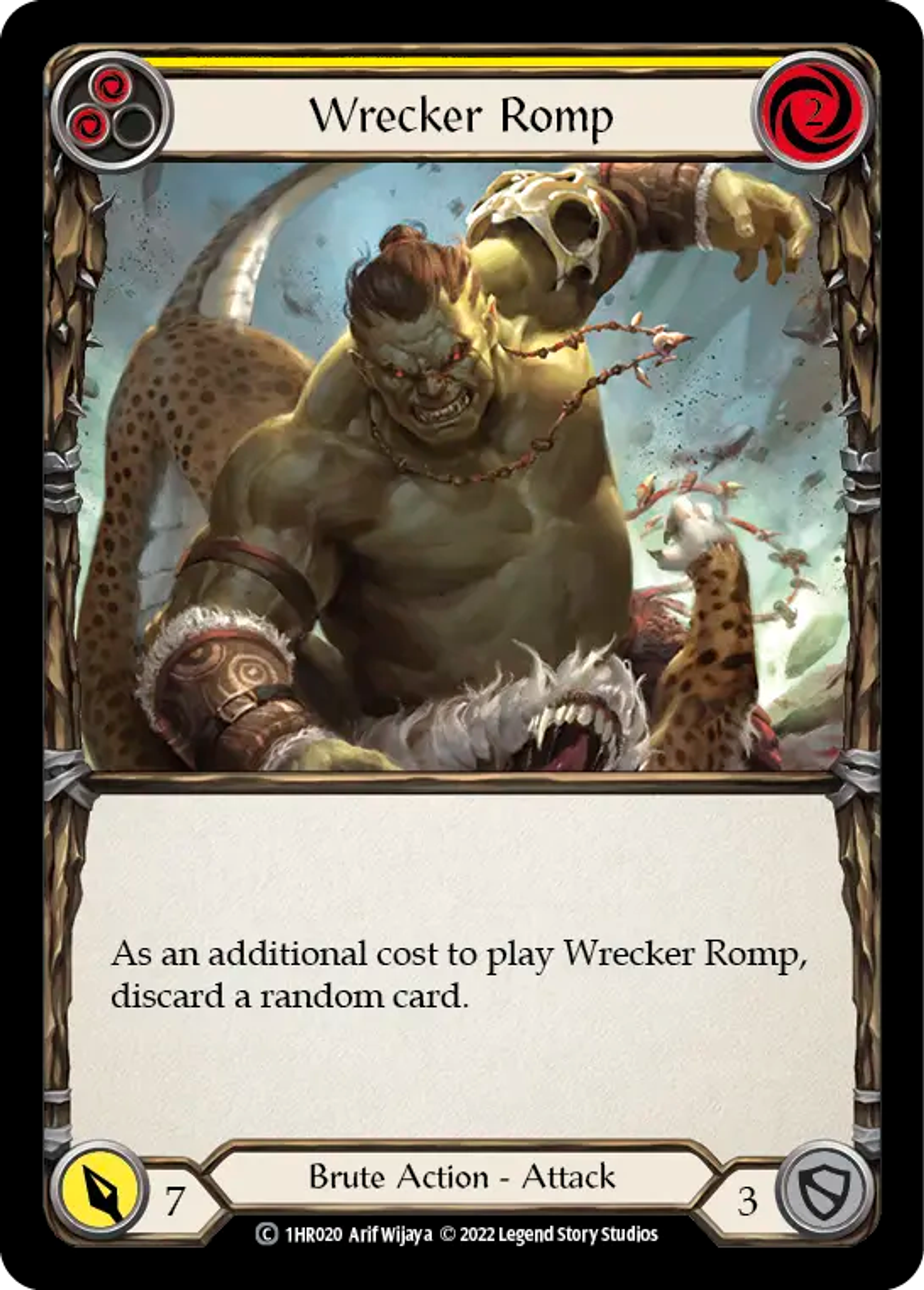 Wrecker Romp (Yellow) — Rhinar - Blitz Deck — Flesh and Blood