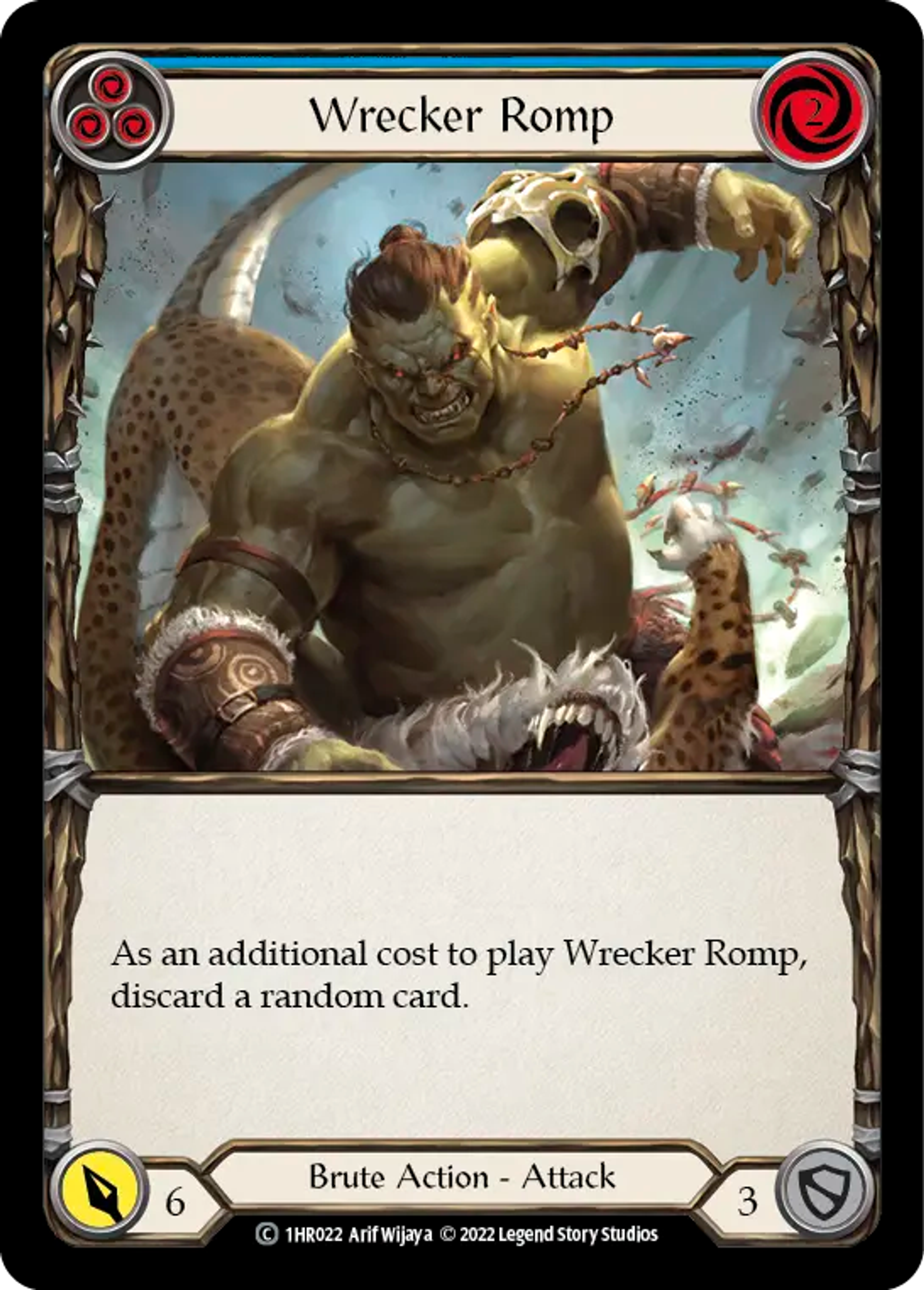 Wrecker Romp (Blue) — Rhinar - Blitz Deck — Flesh and Blood