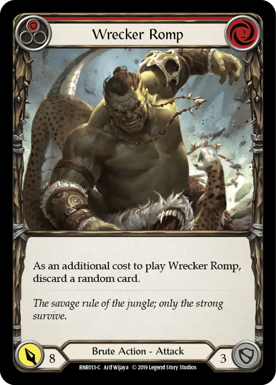 Wrecker Romp (Yellow) — Rhinar, Reckless Rampage - Hero Deck — Flesh and Blood