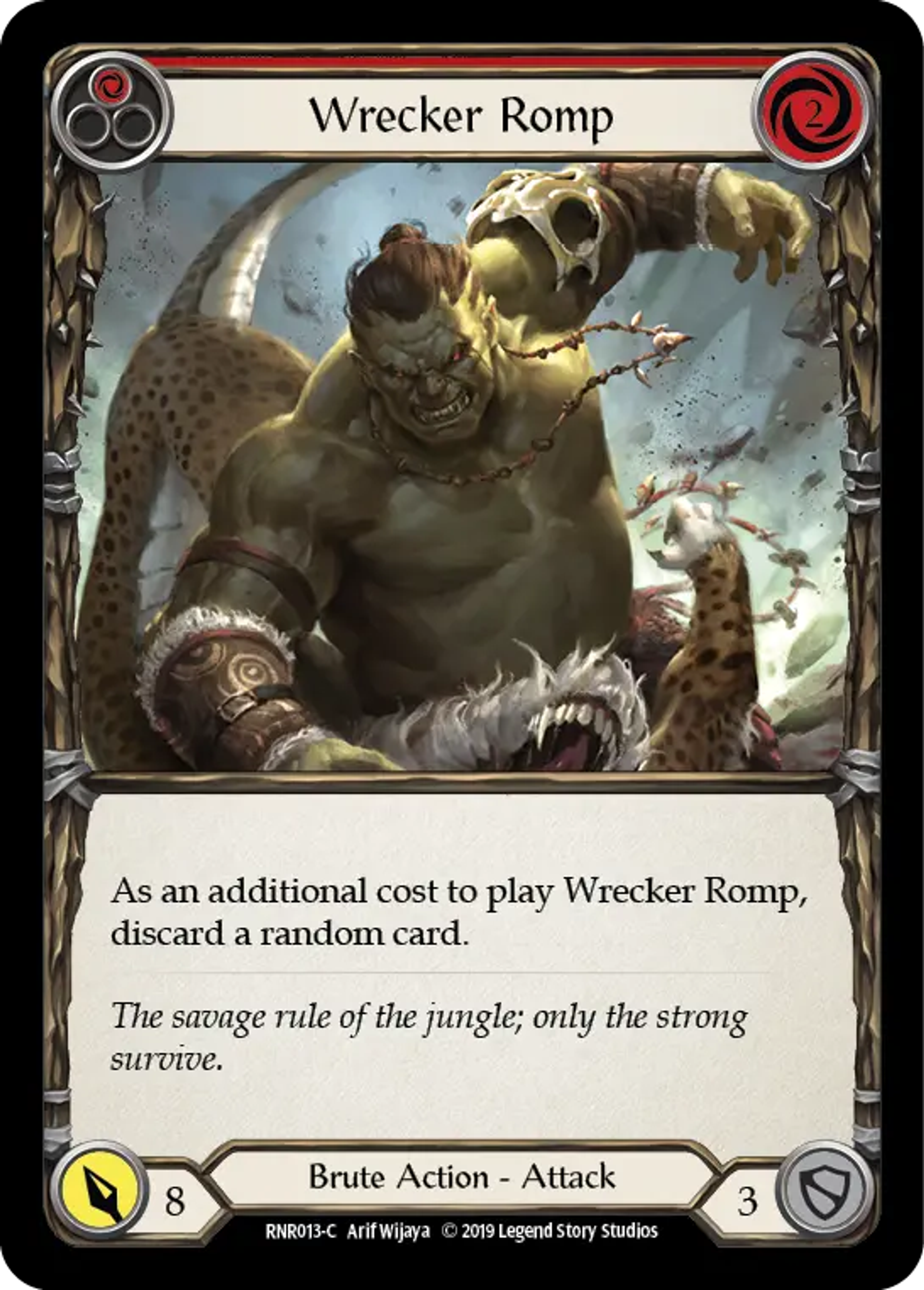 Wrecker Romp (Yellow) — Rhinar, Reckless Rampage - Hero Deck — Flesh and Blood