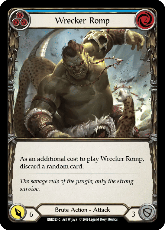 Wrecker Romp (Blue) — Rhinar, Reckless Rampage - Hero Deck — Flesh and Blood