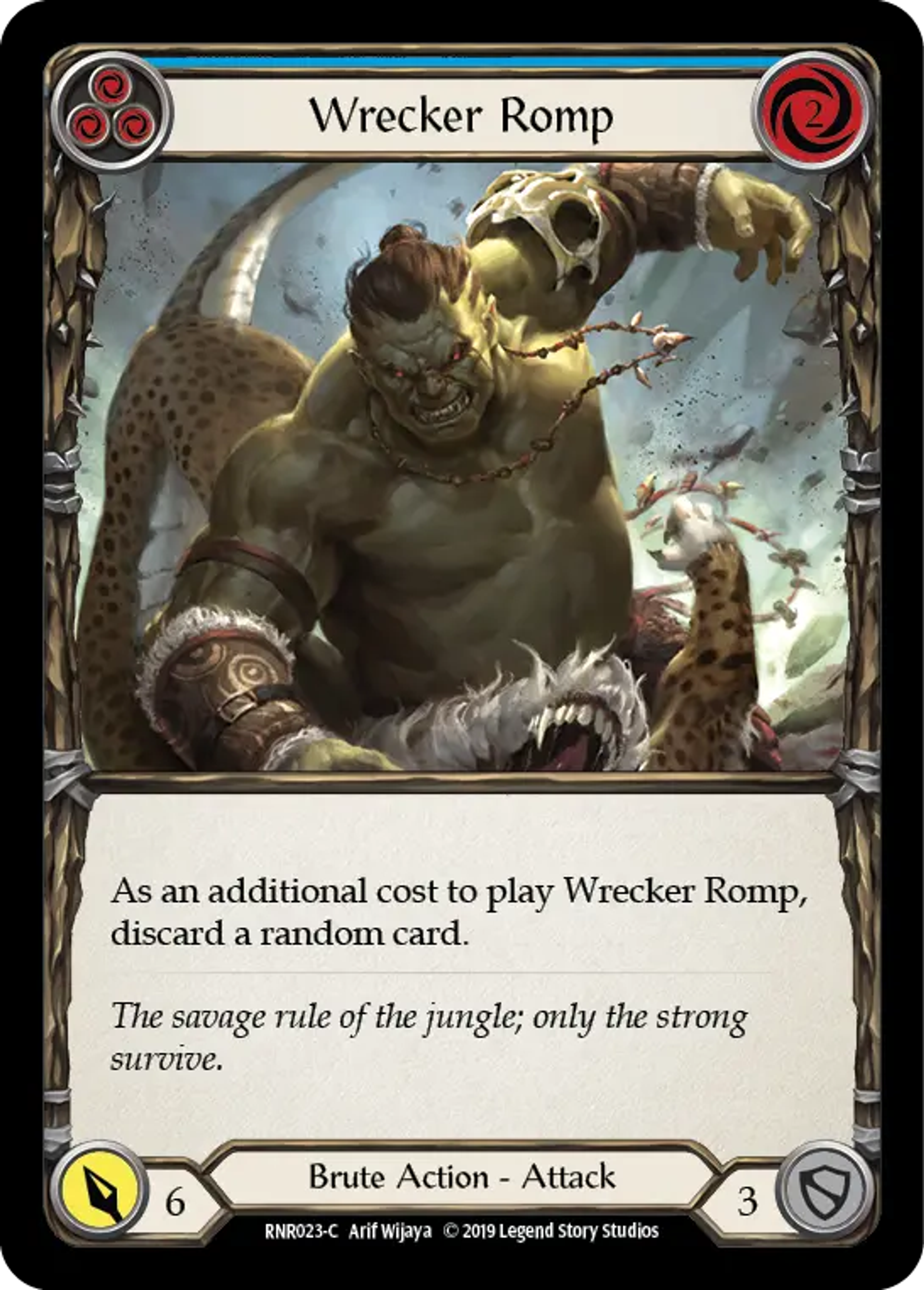 Wrecker Romp (Blue) — Rhinar, Reckless Rampage - Hero Deck — Flesh and Blood