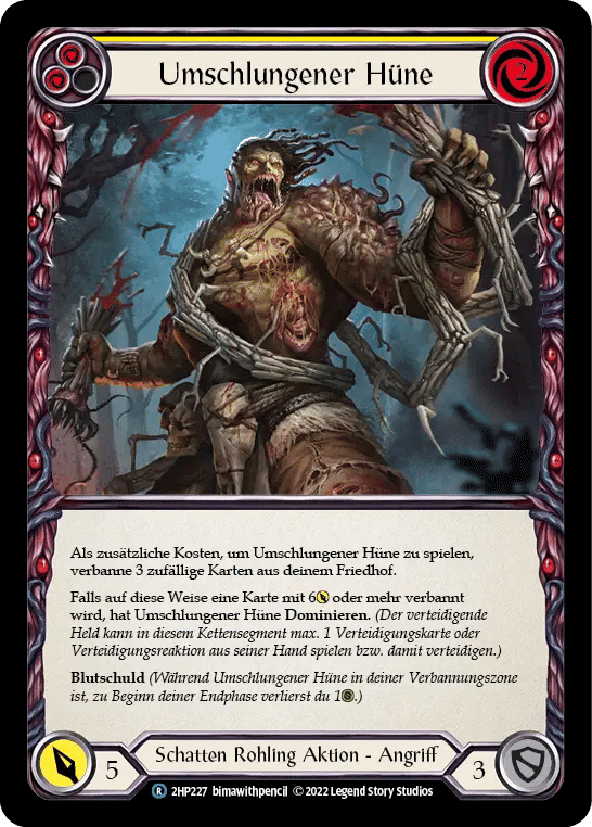 Writhing Beast Hulk (Yellow) — History Pack 2 - Black Label — Flesh and Blood