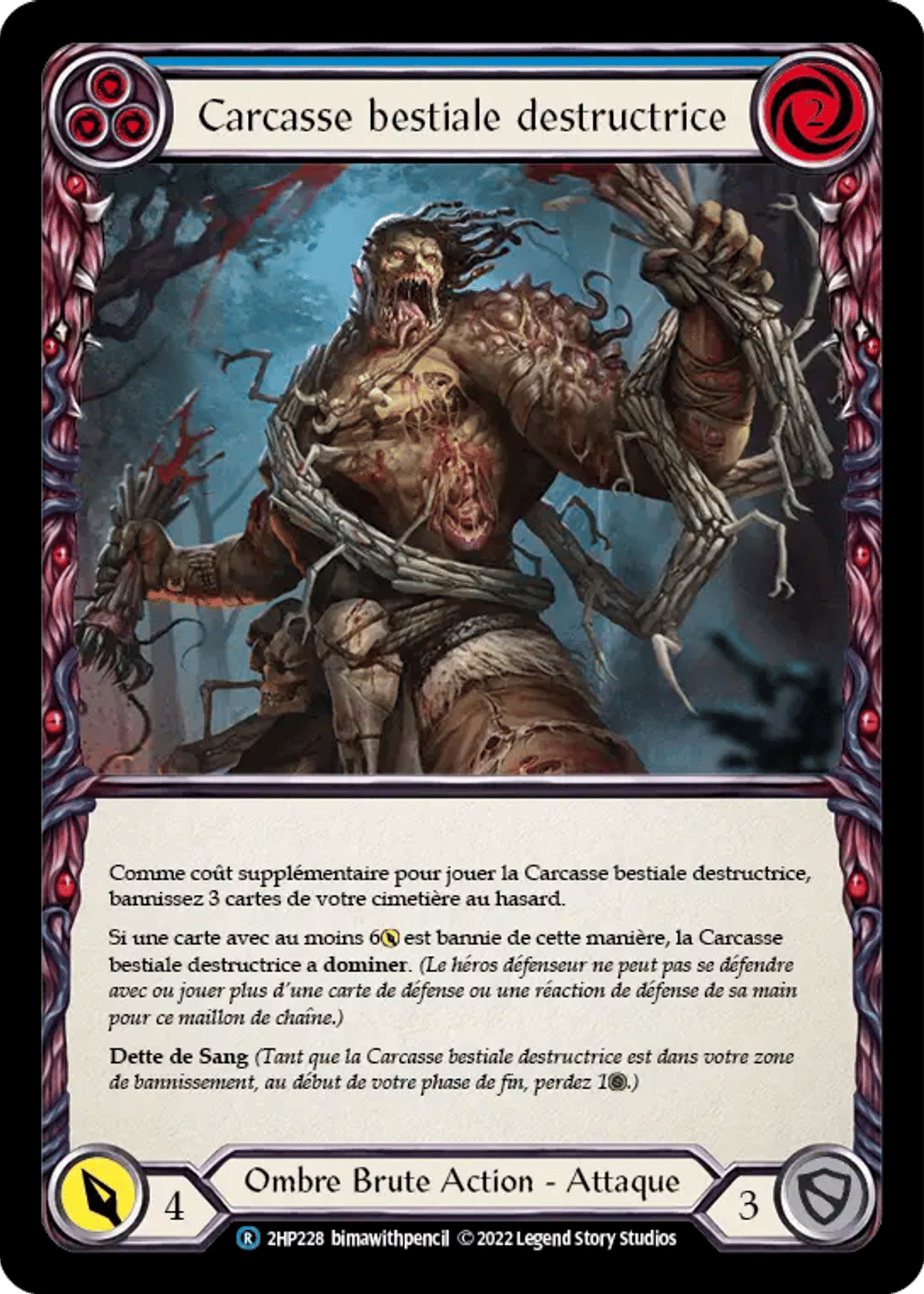 Carcasse bestiale destructrice from History Pack 2 - Black Label - Flesh and Blood