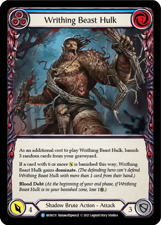 Writhing Beast Hulk (Blue) — Monarch — Flesh and Blood