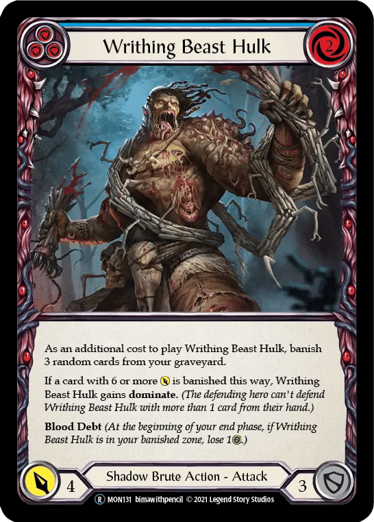 Writhing Beast Hulk (Blue) — Monarch - Unlimited — Flesh and Blood