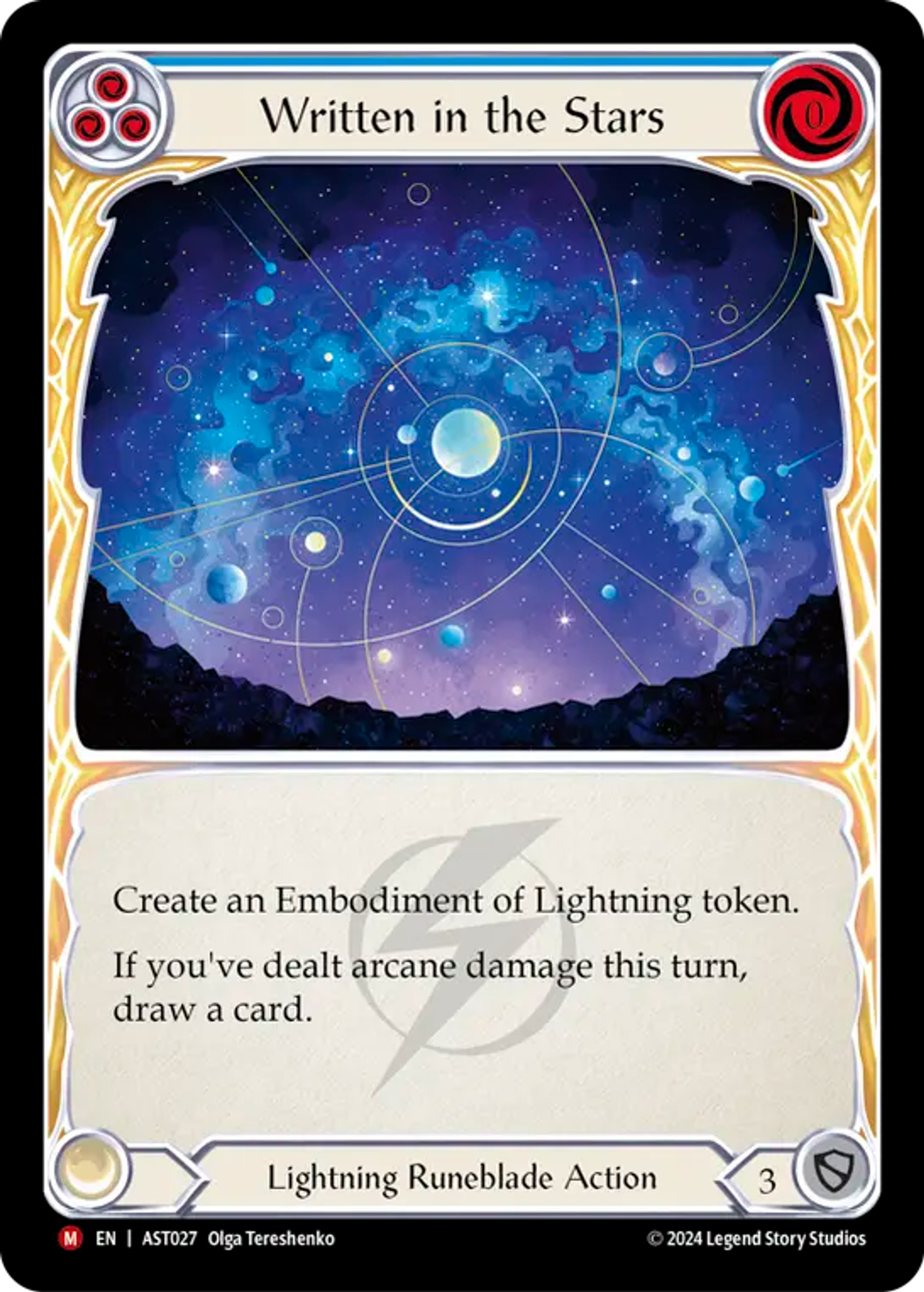 Inscrit dans le firmament — Armory Deck - Aurora, Shooting Star — Flesh and Blood