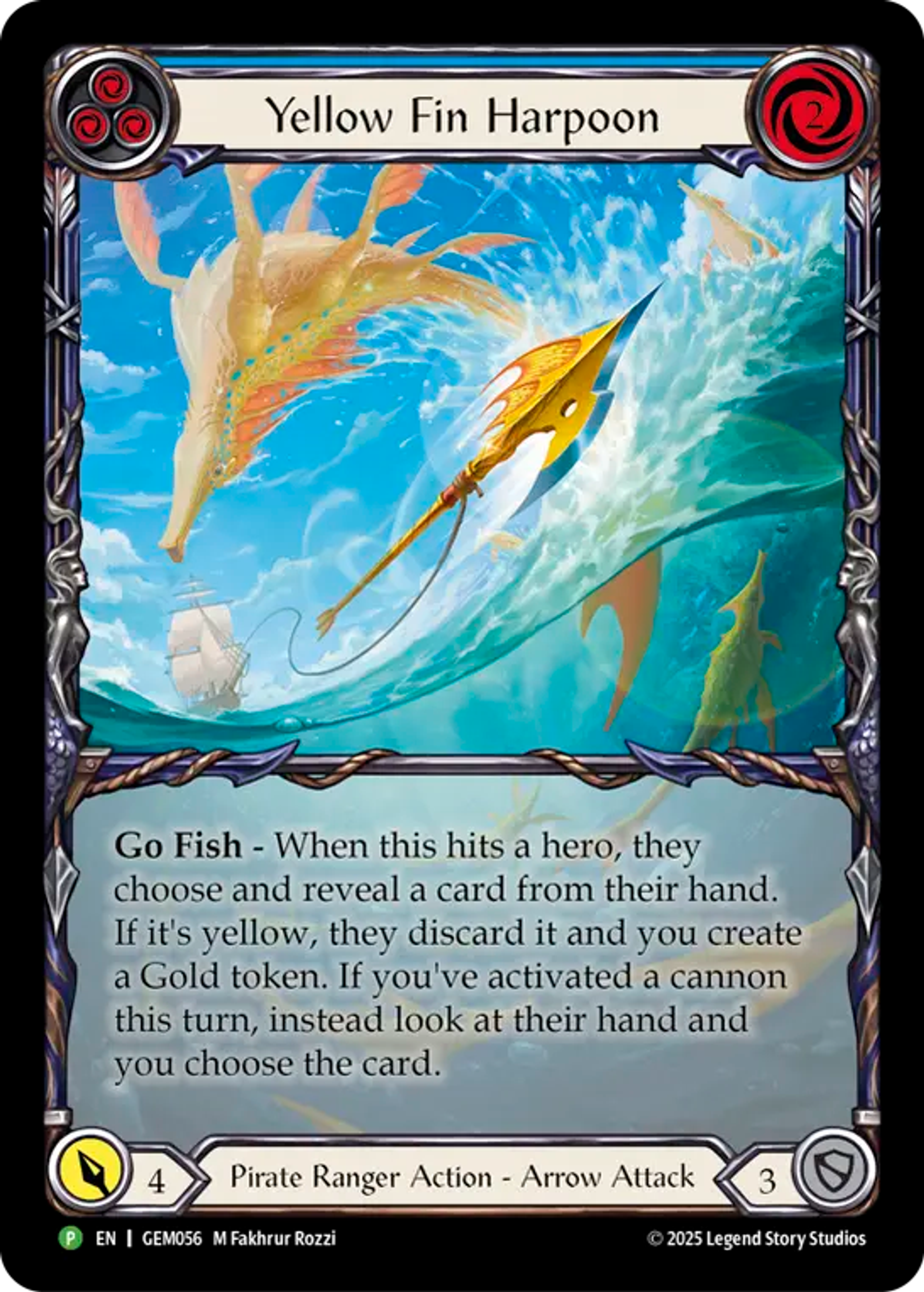 Yellow Fin Harpoon — GEM - Pack 2 — Flesh and Blood