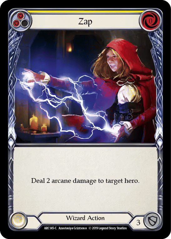 Zap (Yellow) — Arcane Rising — Flesh and Blood