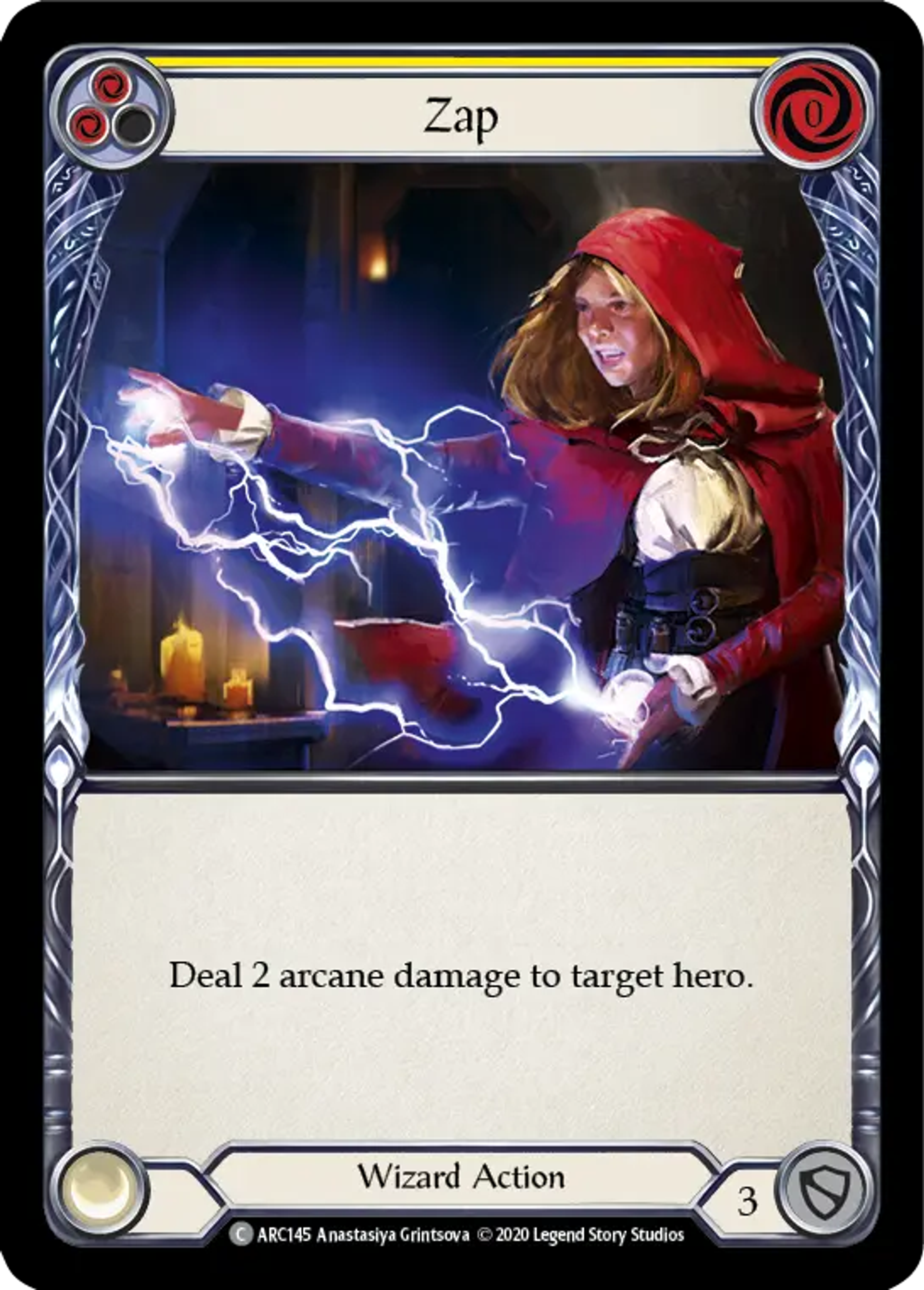 Zap (Yellow) — Arcane Rising - Unlimited — Flesh and Blood