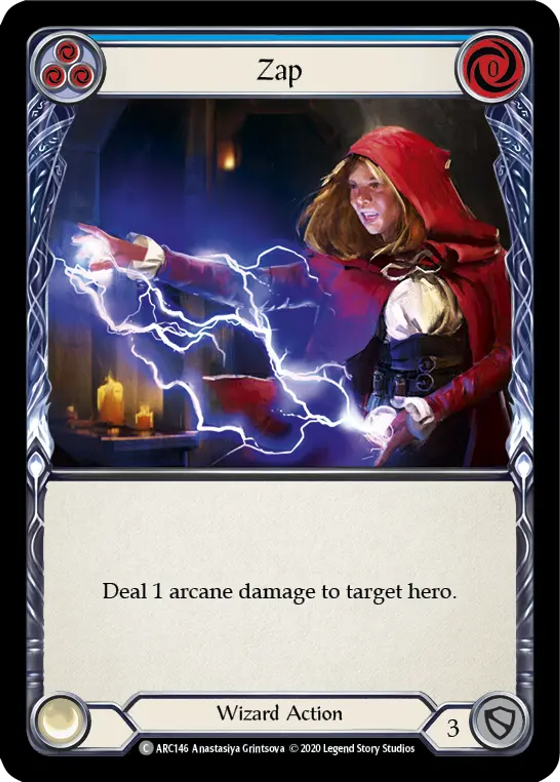 Zap (Blue) — Arcane Rising - Unlimited — Flesh and Blood
