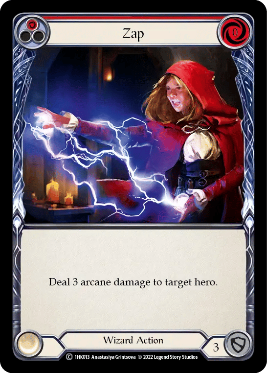 Zap (Red) — Kano - Blitz Deck — Flesh and Blood