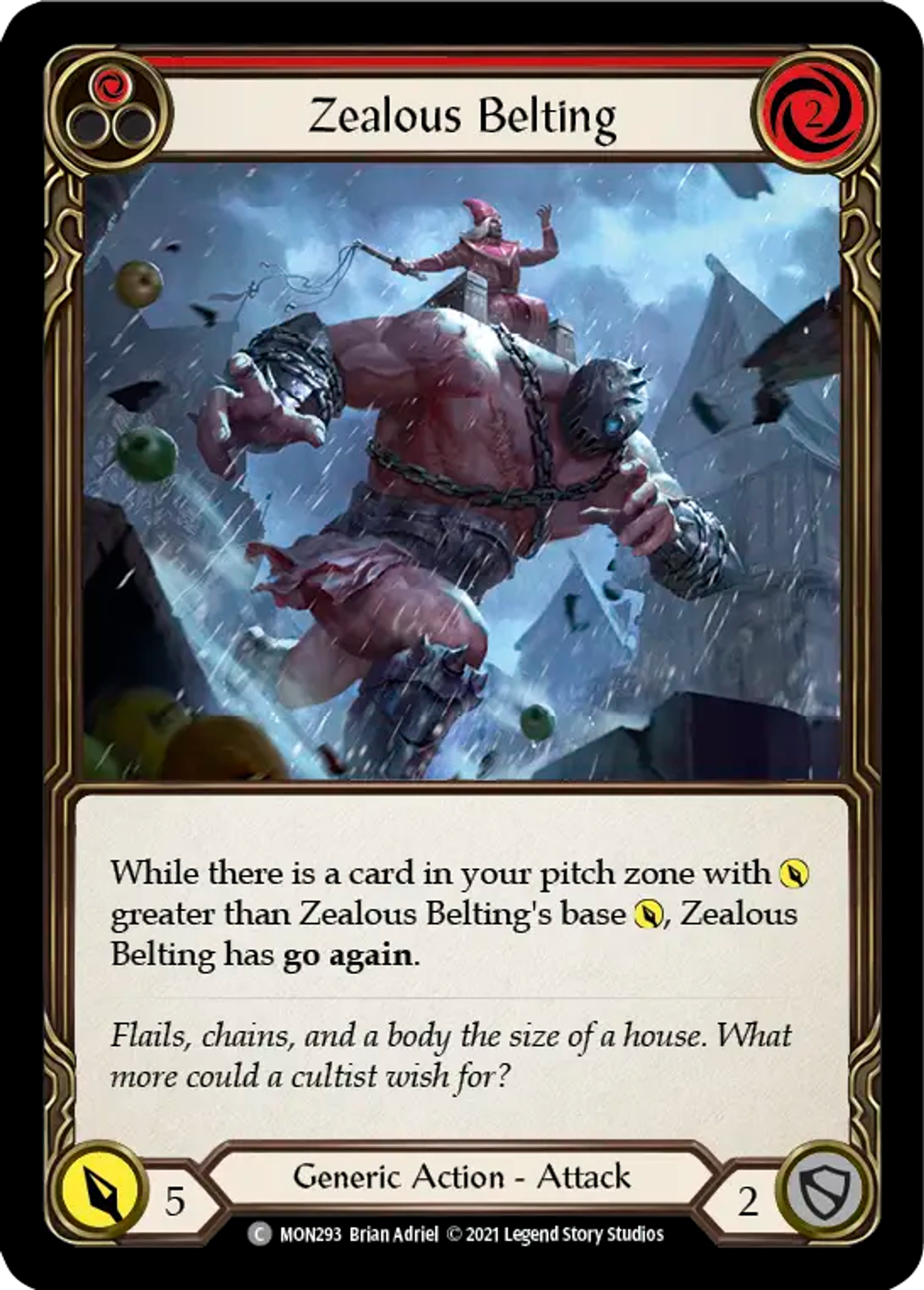 Zealous Belting (Red) — Monarch — Flesh and Blood