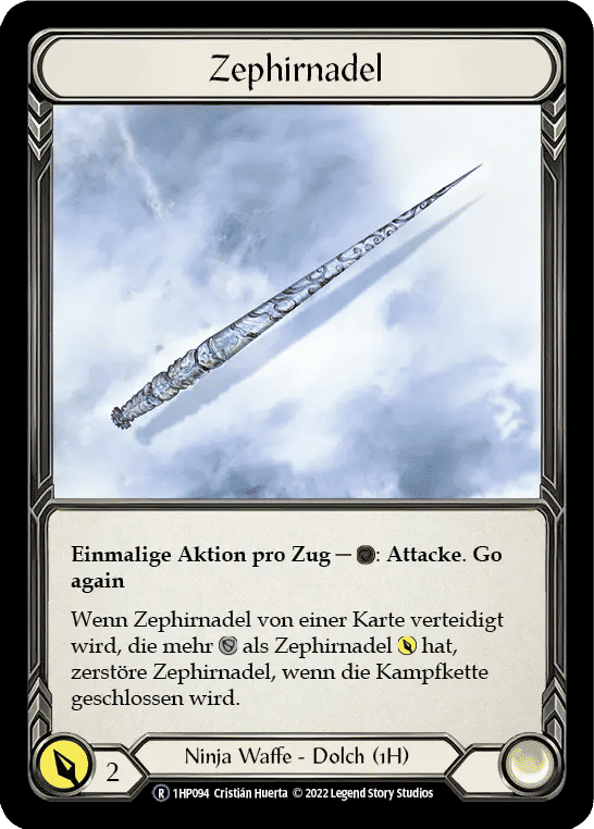 Zephyr Needle — History Pack 1 - Black Label — Flesh and Blood