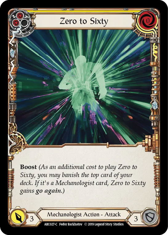 Zero to Sixty (Yellow) — Arcane Rising — Flesh and Blood
