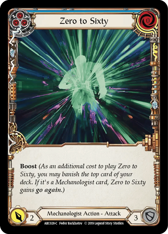 Zero to Sixty (Blue) — Arcane Rising — Flesh and Blood