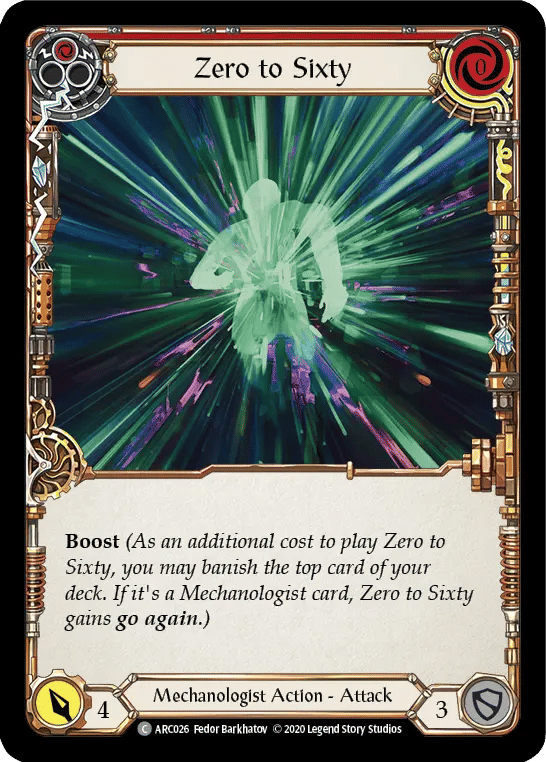 Zero to Sixty (Red) — Arcane Rising - Unlimited — Flesh and Blood