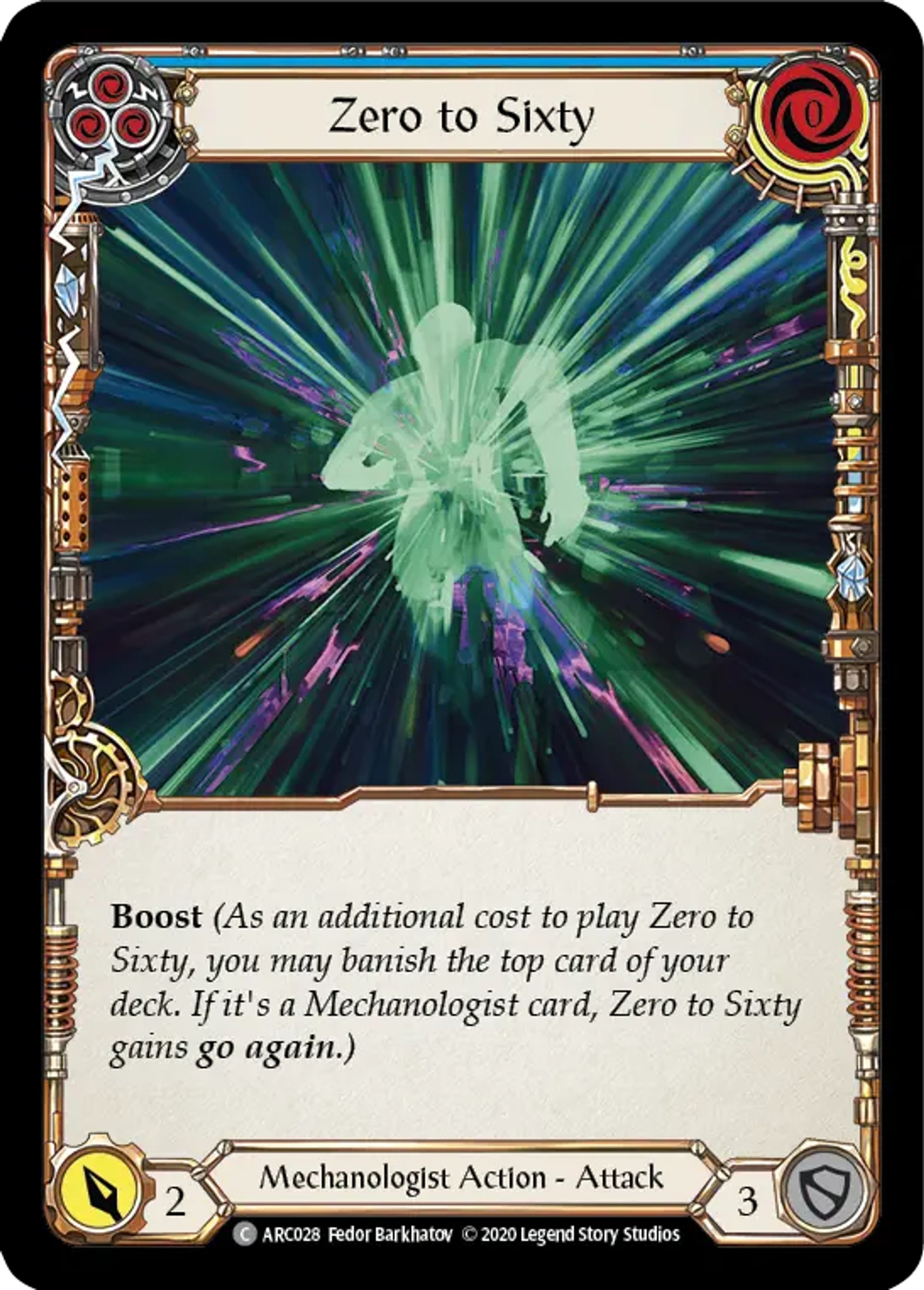 Zero to Sixty (Blue) — Arcane Rising - Unlimited — Flesh and Blood