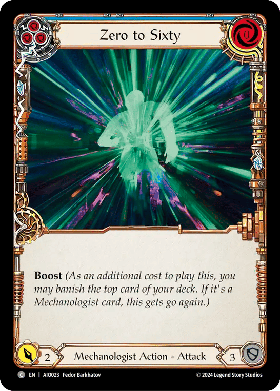 Zero to Sixty (Blue) — Armory Deck - Dash I/O — Flesh and Blood