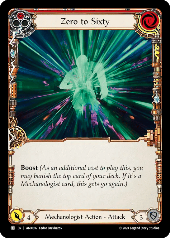 Zero to Sixty (Red) — Armory Deck - Maxx 'The Hype' Nitro — Flesh and Blood