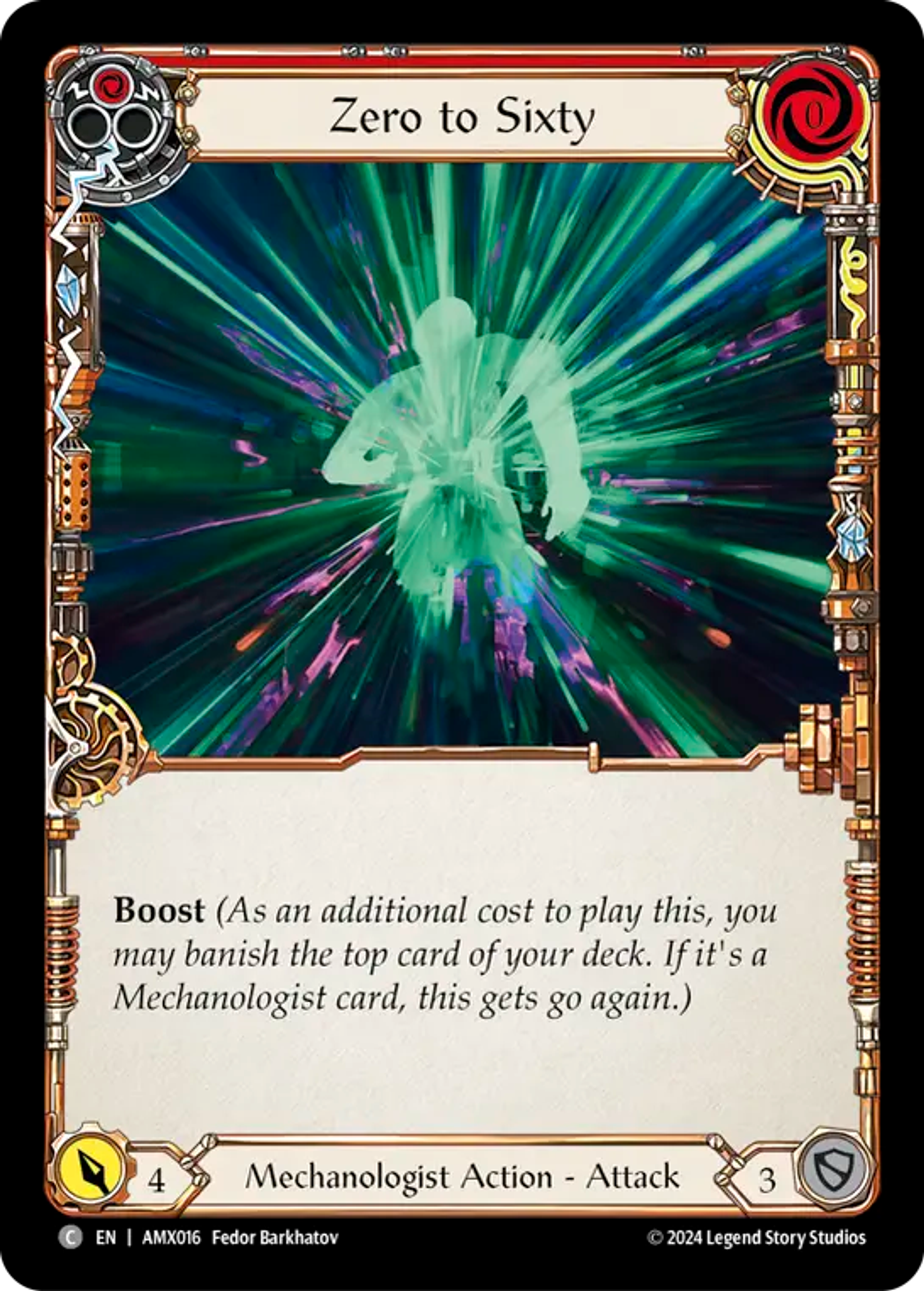 Zero to Sixty (Red) — Armory Deck - Maxx 'The Hype' Nitro — Flesh and Blood