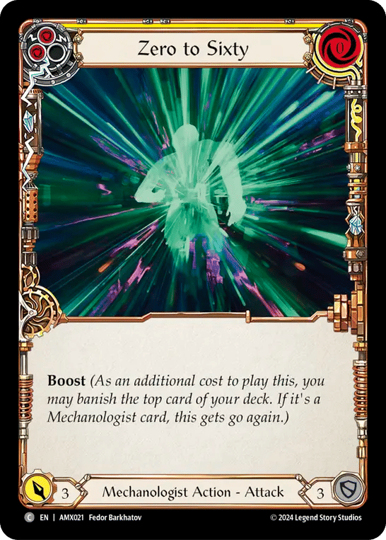 Zero to Sixty (Yellow) — Armory Deck - Maxx 'The Hype' Nitro — Flesh and Blood