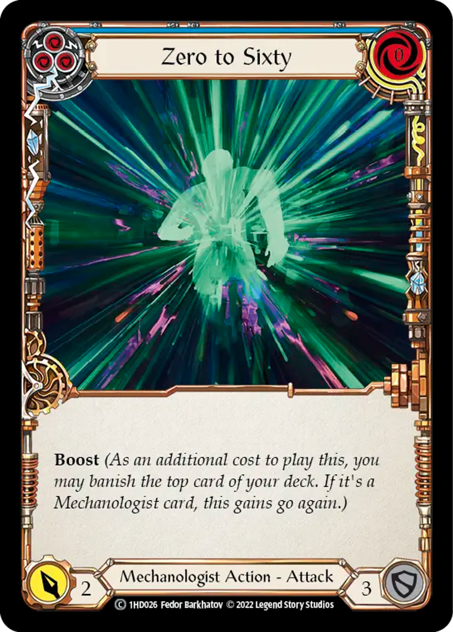 Zero to Sixty (Blue) — Dash - Blitz Deck — Flesh and Blood
