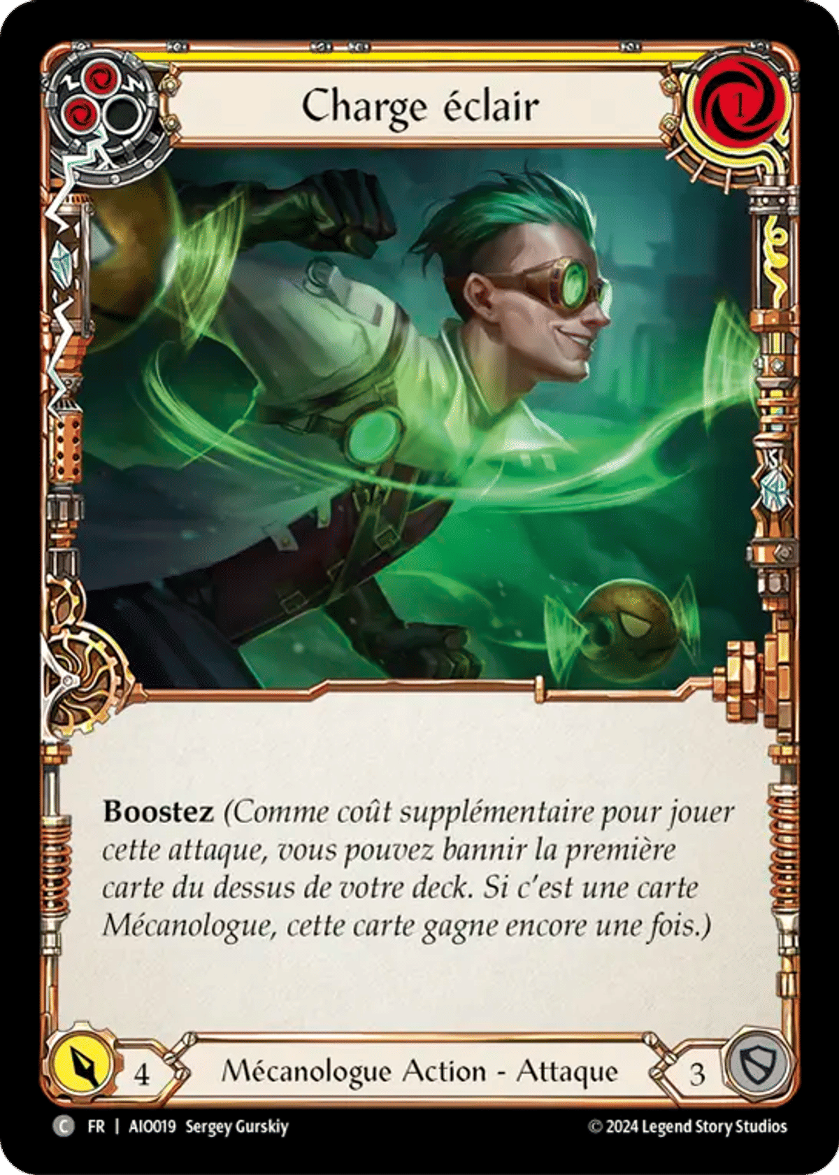 Charge éclair from Armory Deck - Dash I/O - Flesh and Blood