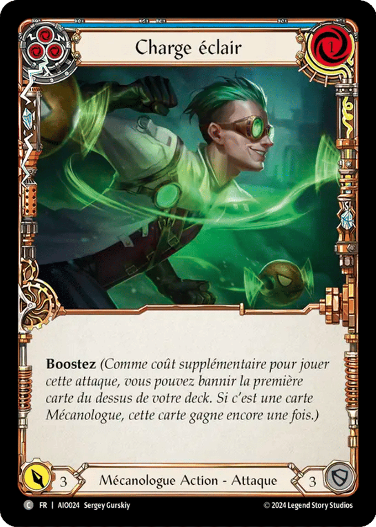 Charge éclair from Armory Deck - Dash I/O - Flesh and Blood