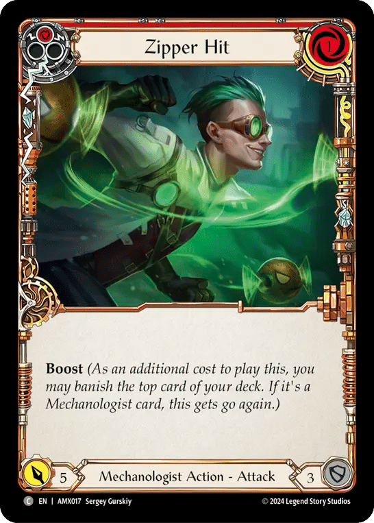 Zipper Hit (Red) — Armory Deck - Maxx 'The Hype' Nitro — Flesh and Blood