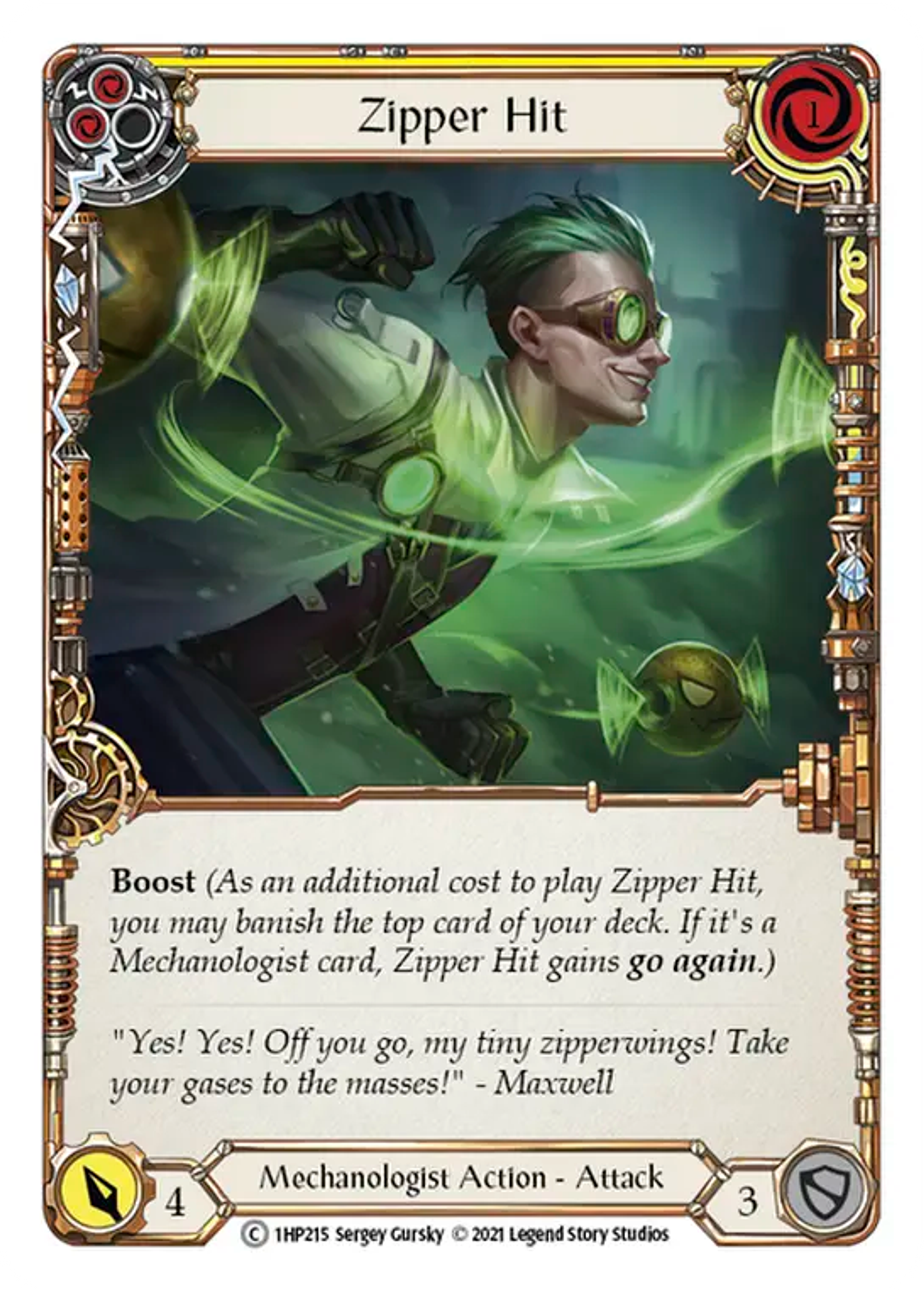 Zipper Hit (Yellow) — History Pack 1 — Flesh and Blood