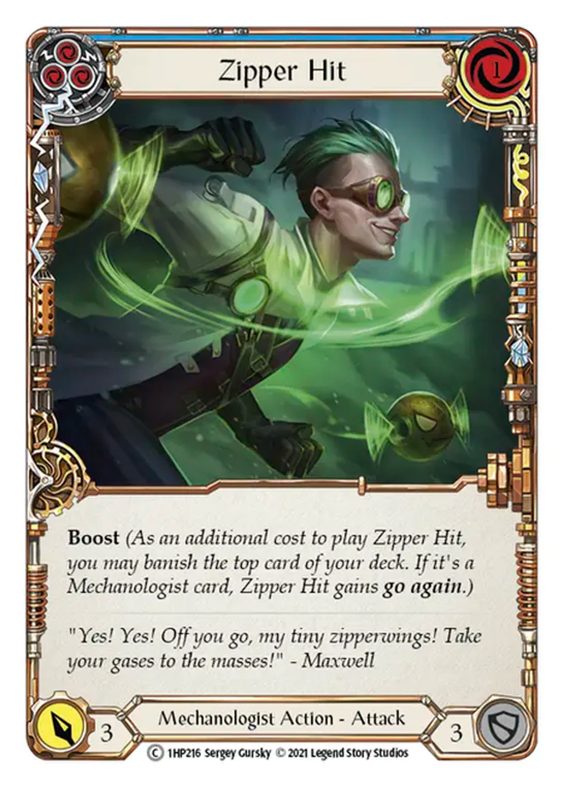 Zipper Hit (Blue) — History Pack 1 — Flesh and Blood